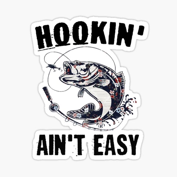 Hookin Ain't Easy Fisherman Fishing' Duffle Bag