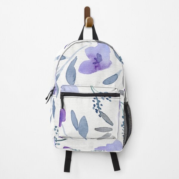 Item preview, Purple Flowers Watercolor Art designed and sold by TatiArtLab.