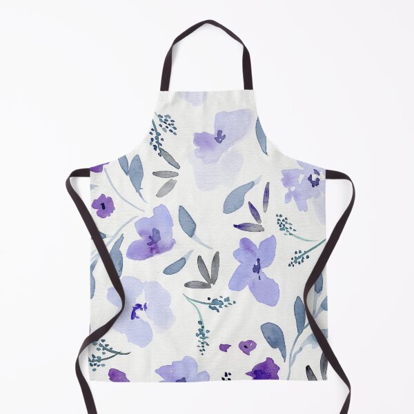 Item preview, Purple Flowers Watercolor Art designed and sold by TatiArtLab.