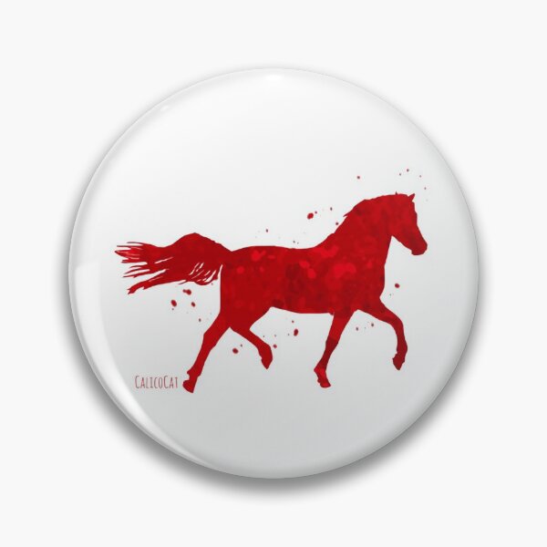 Item preview, Calico Pony Horse Red Watercolour designed and sold by CalicoCatCyber.