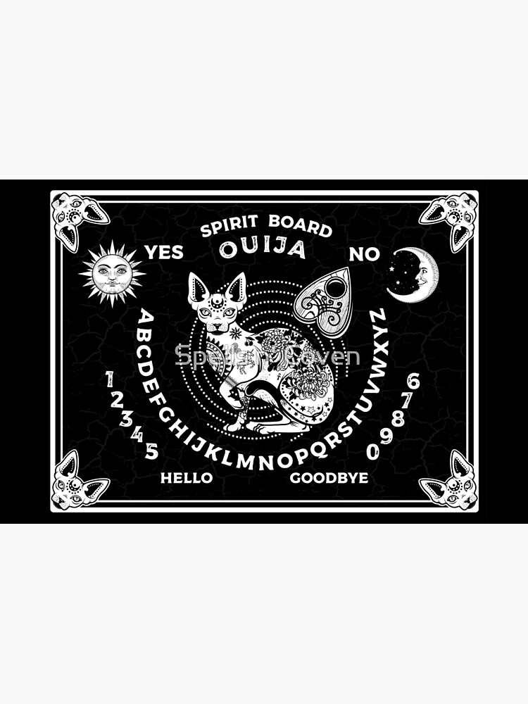 Ouija Board Purse Goth Purse Witchy Horror Handbag Black 