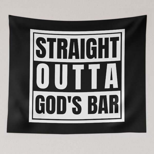 Item preview, Straight Outta God's Bar Supernatural God Is Chuck Word of God Metatron Typewriter Writing designed and sold by Nathalie Aynié.