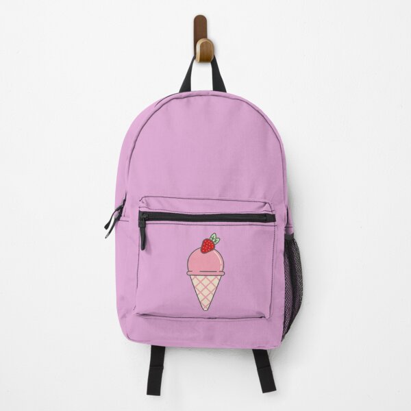 Item preview, Cute Anime Strawberry Ice Cream Cone Festive Kawaii Treat designed and sold by Right Meow Designs.