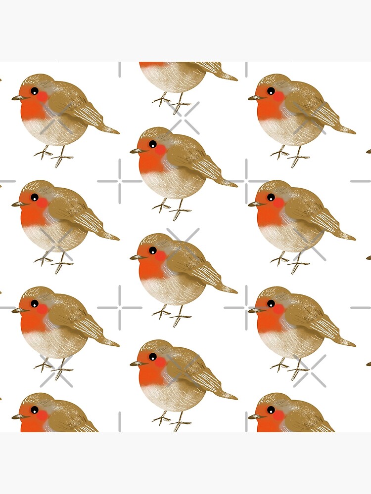 Cute Robin RedBreast Christmas Bird Art Board Print for Sale by Victoria  Ellis Art