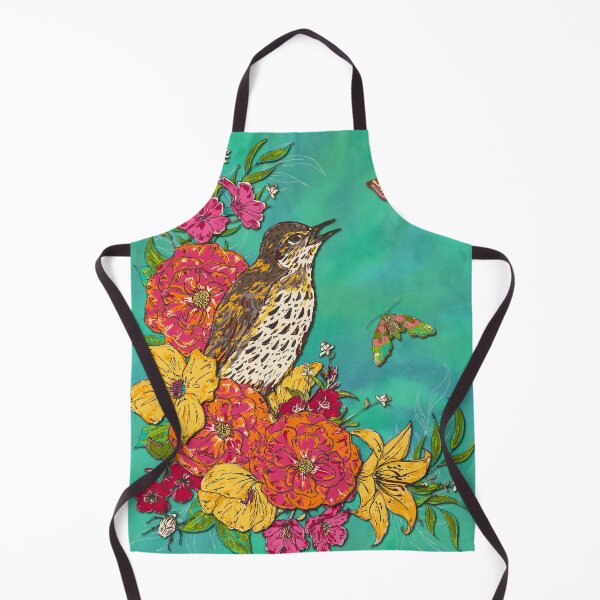 Item preview, Floral Song Thrush designed and sold by lottibrown.