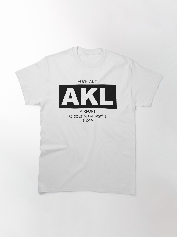 Alternate view of Auckland Airport AKL Classic T-Shirt