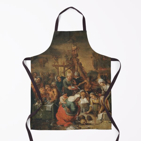 Item preview, New arrivals in Hell medieval painting designed and sold by Vintage Designs +.