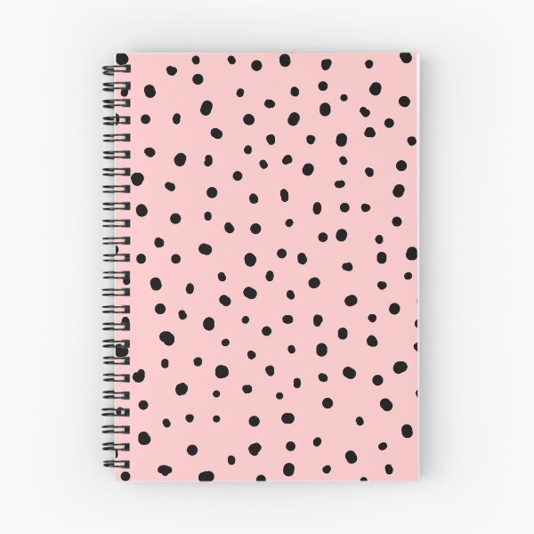 Item preview, Abstract dots, dalmatian, spotty pattern, black and blush pink designed and sold by iclipart.
