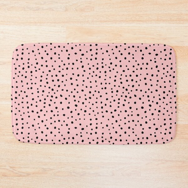 Item preview, Abstract dots, dalmatian, spotty pattern, black and blush pink designed and sold by iclipart.