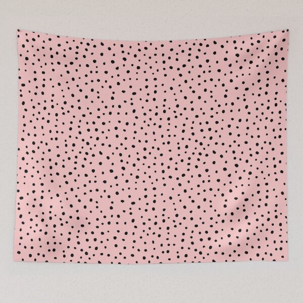 Item preview, Abstract dots, dalmatian, spotty pattern, black and blush pink designed and sold by iclipart.