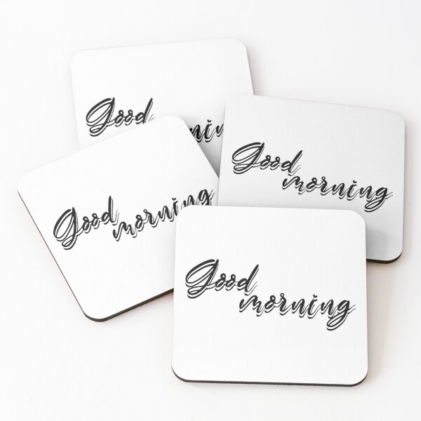Item preview, Good morning - white background designed and sold by CSouissi.