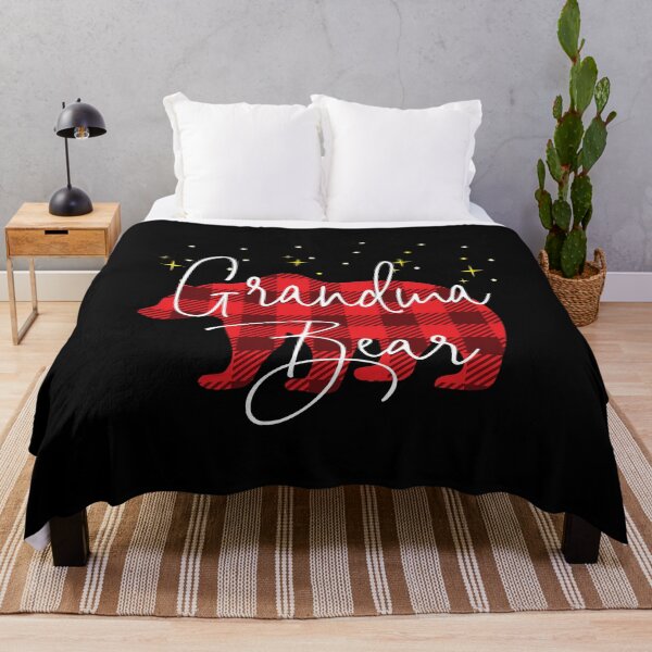 Item preview, Grandma Bear Christmas Pajama Red Plaid Buffalo Matching print designed and sold by Grabitees.