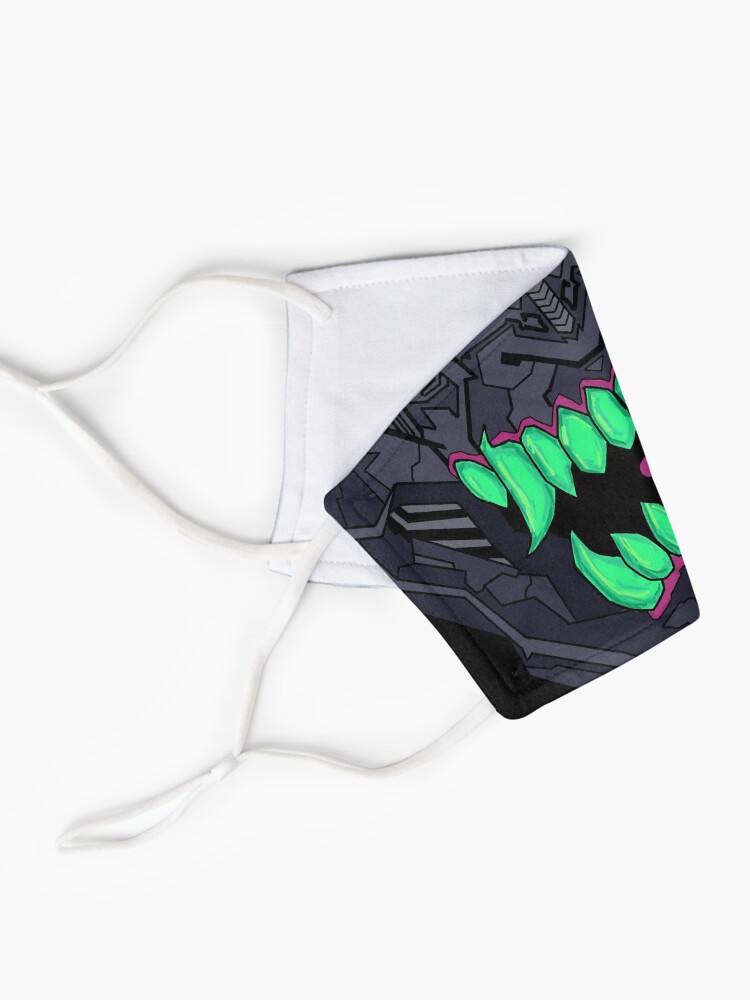 Alternate view of japanese cyberpunk demon mask Mask