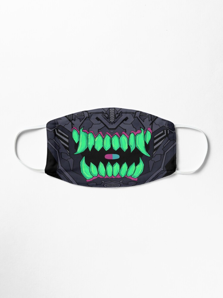Alternate view of japanese cyberpunk demon mask Mask