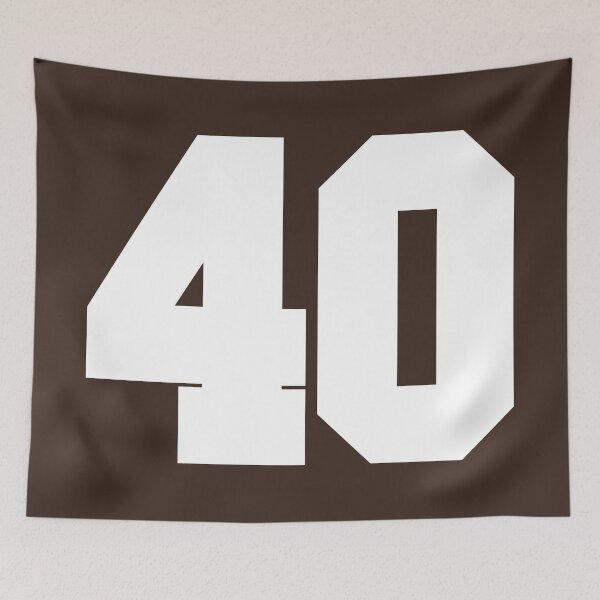 Item preview, 40 Number Cleveland Sports Fourty Brown Jersey designed and sold by HelloFromAja.