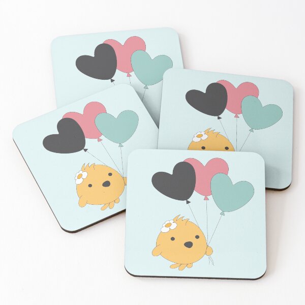 Item preview, Chicks with balloons designed and sold by bibi-heart.