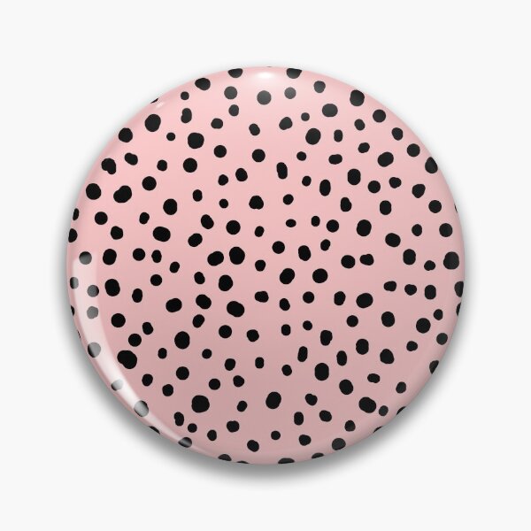 Item preview, Abstract dots, dalmatian, spotty pattern, black and blush pink designed and sold by iclipart.