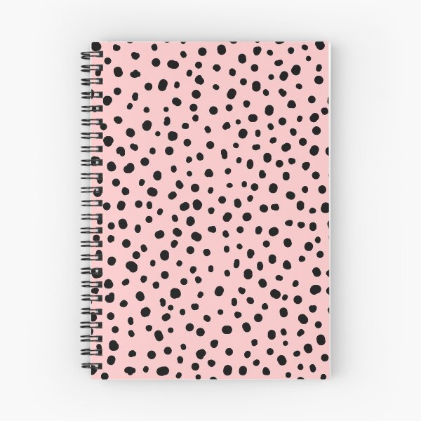 Item preview, Abstract dots, dalmatian, spotty pattern, black and blush pink designed and sold by iclipart.