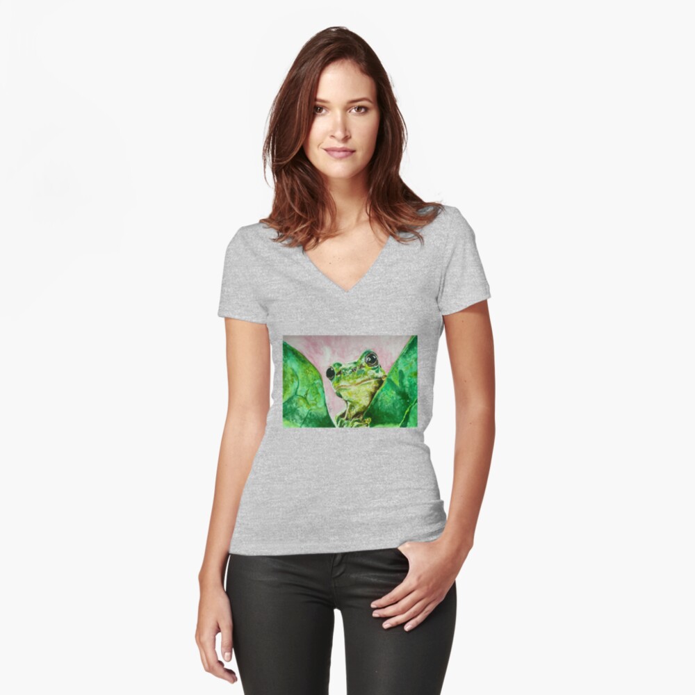 Item preview, Fitted V-Neck T-Shirt designed and sold by char-mitch.