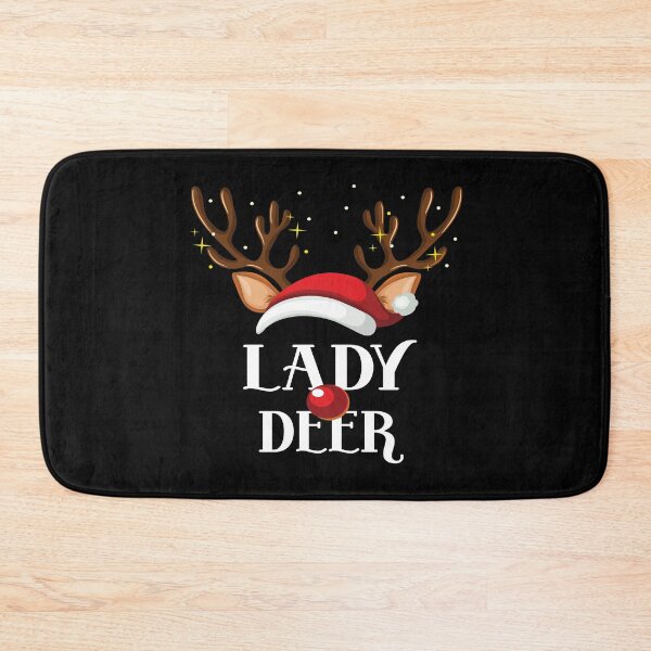 Item preview, Lady Deer Family Matching Christmas Reindeer Party graphic designed and sold by Grabitees.