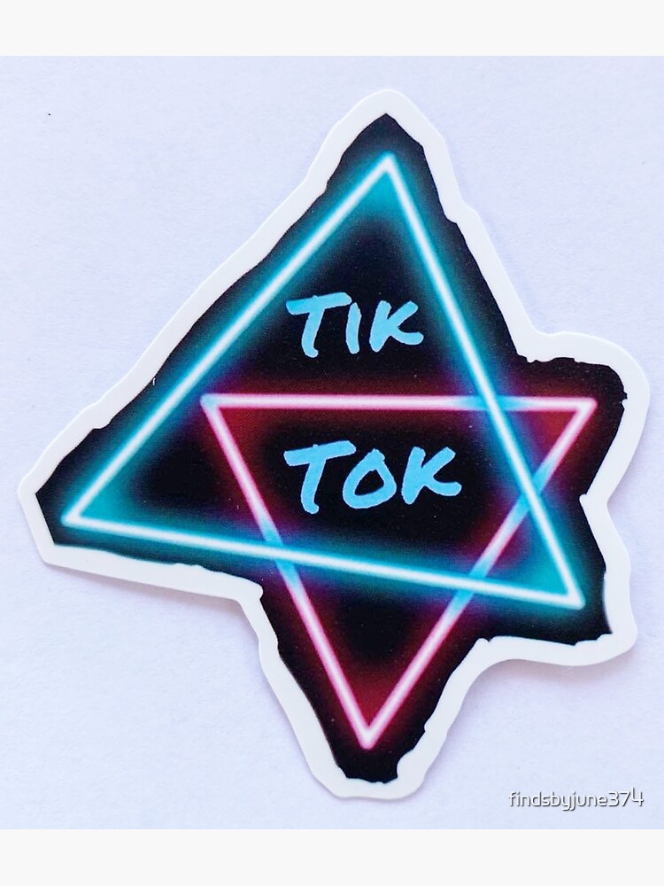 Aesthetic Tik Tok Logo Pack Of Stickers Canvas Print For Sale By