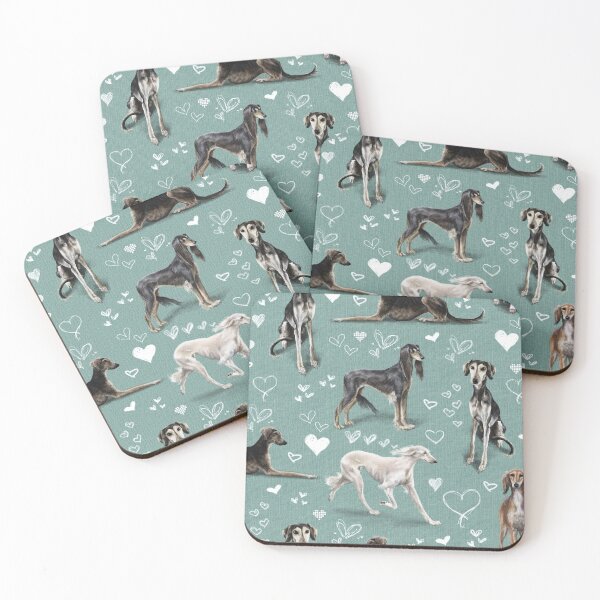 Item preview, The Saluki - Green designed and sold by Elspeth Rose Design.