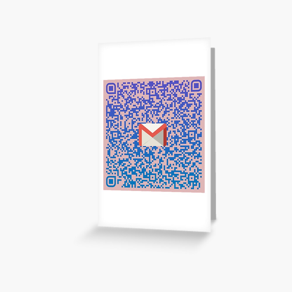 "QR Code With Gmail logo" Greeting Card for Sale by Anti1Prick Redbubble