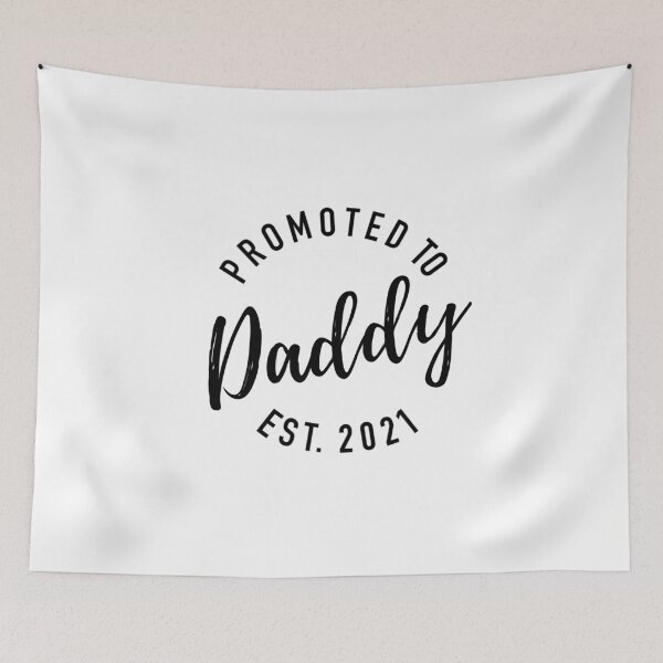Item preview, Promoted To Daddy Est 2021 Perfect Pregnancy Announcement Idea designed and sold by TheStudioBee.