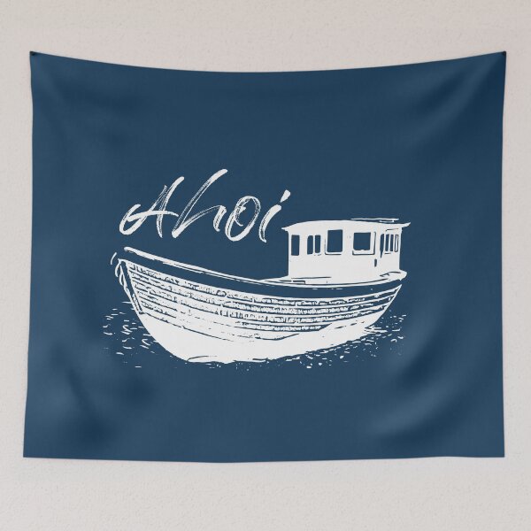 Item preview, Ship AHOI with a maritime design - northern German designed and sold by Alex Barth.