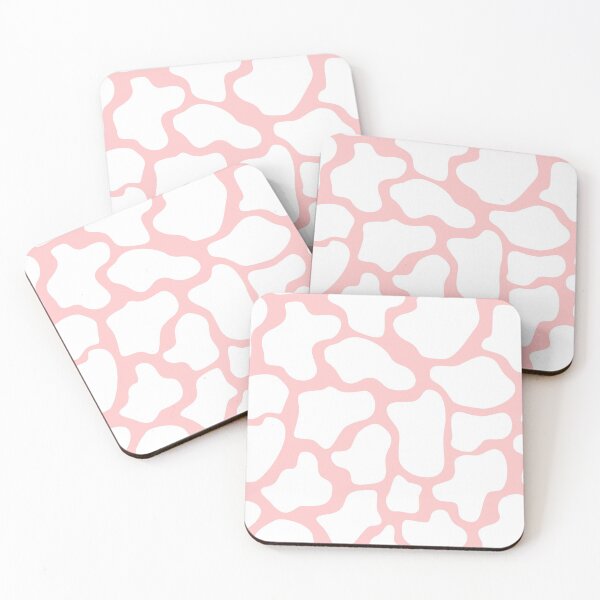 Item preview, Abstract dots, cow spots, dalmatian, spotty pattern, blush pink and wite designed and sold by iclipart.