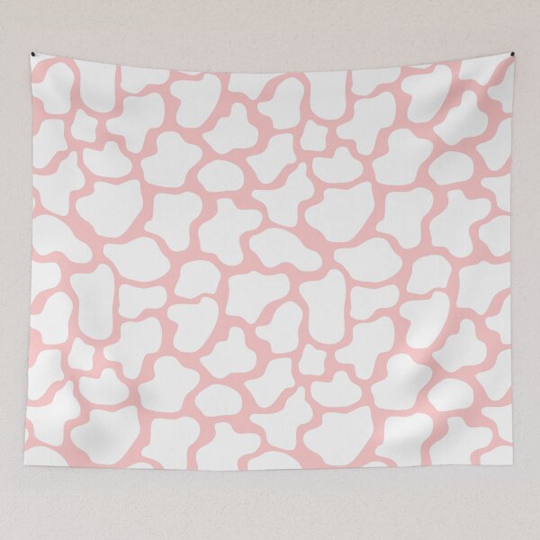 Item preview, Abstract dots, cow spots, dalmatian, spotty pattern, blush pink and wite designed and sold by iclipart.