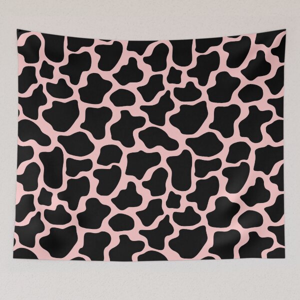 Item preview, Abstract dots, cow spots, dalmatian, spotty pattern, blush pink and black designed and sold by iclipart.