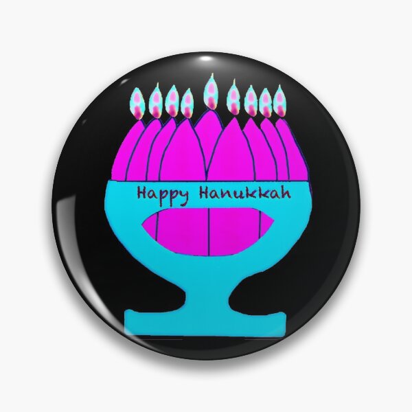 Item preview, Happy Hanukkah. Delightful hanukkiah.  designed and sold by NatanDesigns.