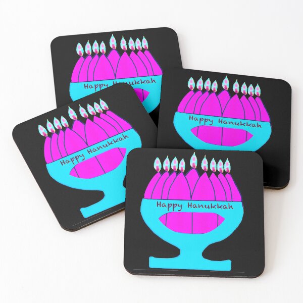 Item preview, Happy Hanukkah. Delightful hanukkiah.  designed and sold by NatanDesigns.