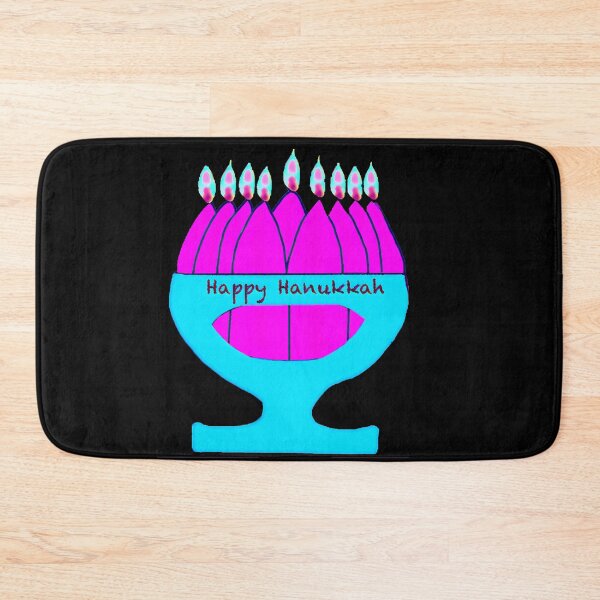Item preview, Happy Hanukkah. Delightful hanukkiah.  designed and sold by NatanDesigns.