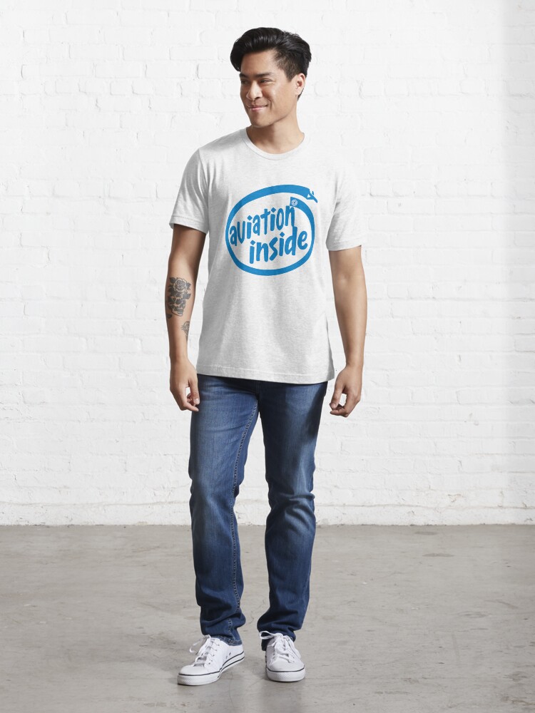Alternate view of Model 54 - Aviation Inside Essential T-Shirt