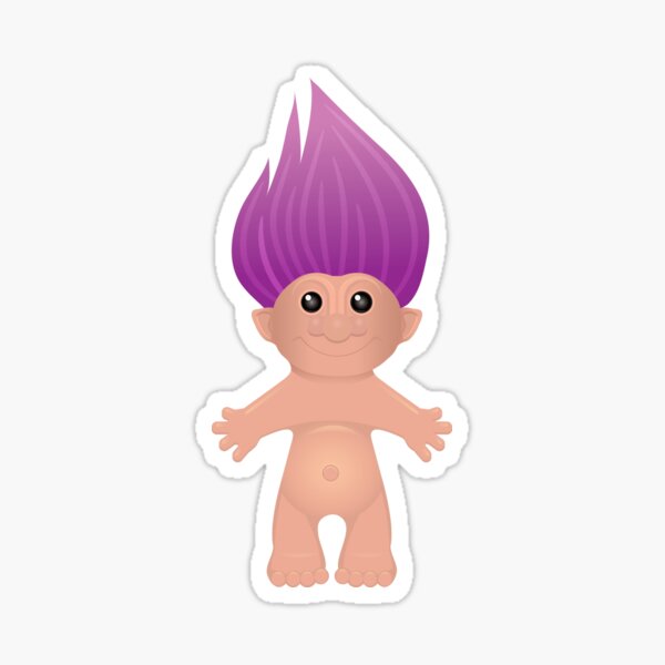 Toy Troll Sticker For Sale By Threeblackdots Redbubble 