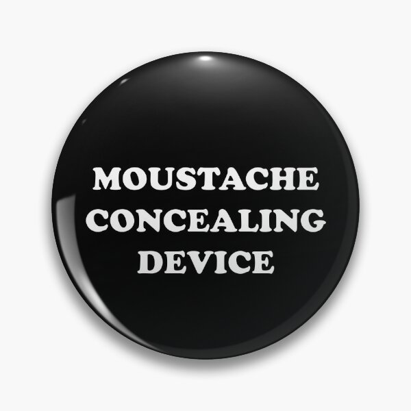 Item preview, Funny Moustache Concealing Device Dark mode designed and sold by Deegital18.