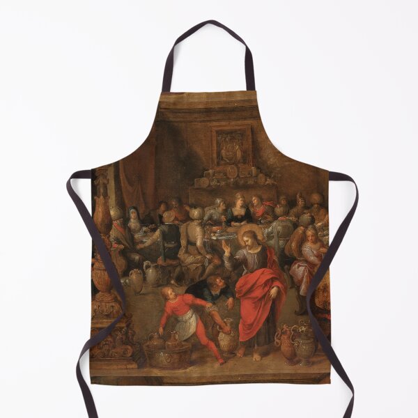 Item preview, Water into Wine vintage Christ painting - frans francken II designed and sold by Vintage Designs +.