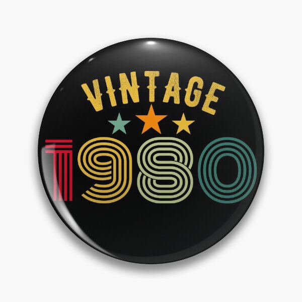 Item preview, Vintage 1980 Birthday design designed and sold by PlusAdore.