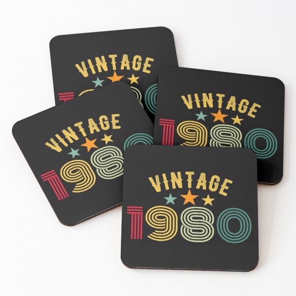 Item preview, Vintage 1980 Birthday design designed and sold by PlusAdore.