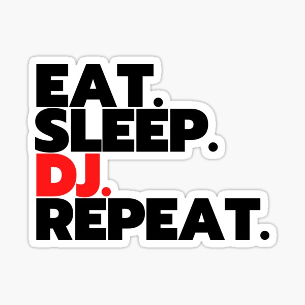 EAT SLEEP LEARN REPEAT Sticker