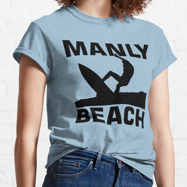 Manly Beach Surfer Silhouette Classic T-Shirt
