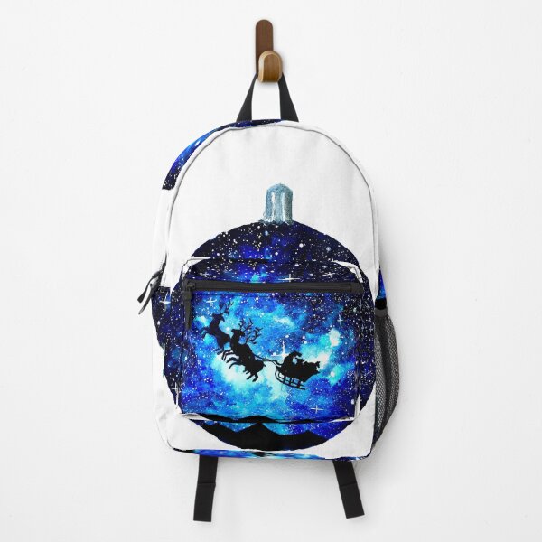 Item preview, Santa Claus in a sled with reindeer is flying designed and sold by DaryaGeft.