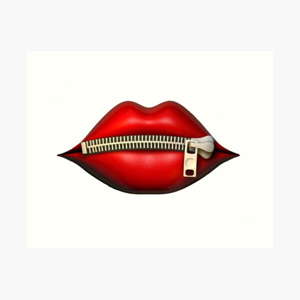 Big Mouth Lips Art Print