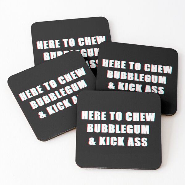 Item preview, Here To Kick and Chew Bubble Gum - Cult Film, Classic Film, 1988, John Carpenter, Obey Consume, Anti Government, Politics designed and sold by LittleBitDarker.