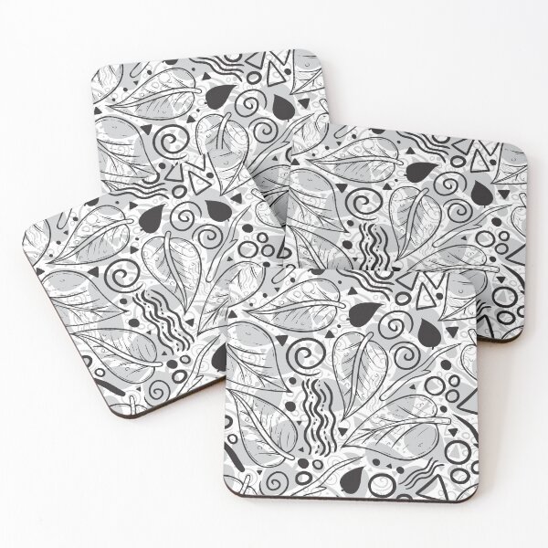 Artikelvorschau, Leaf Doodle Seamless Surface Pattern Design entworfen und verkauft von ZaryaKiqo.