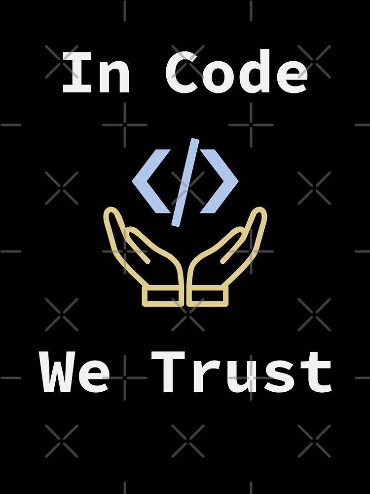 Thumbnail 7 of 7, Oversized T-Shirt, In Code We Trust, Source Code, Software Engineer, Computer Science, Web Code, Web, WWW, Programming Humor, HTML Tag designed and sold by Max-Wear.