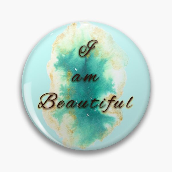Item preview, I am Beautiful inspiring, uplifting and empowering quote designed and sold by Candi-Designs.