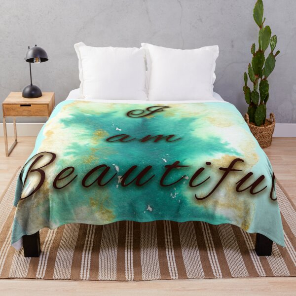 Item preview, I am Beautiful inspiring, uplifting and empowering quote designed and sold by Candi-Designs.